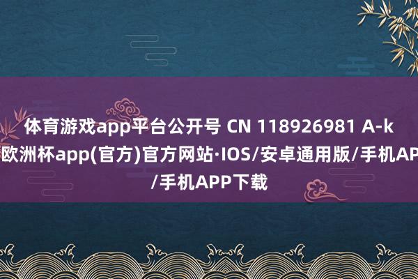 体育游戏app平台公开号 CN 118926981 A-kaiyun欧洲杯app(官方)官方网站·IOS/安卓通用版/手机APP下载